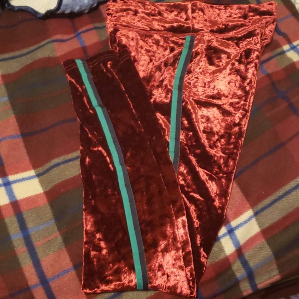 Velvet leggings